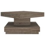 vidaXL Konferenčný stolík sivý 60x60x35 cm MDF – Obrázok 4