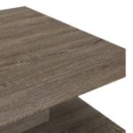 vidaXL Konferenčný stolík sivý 60x60x35 cm MDF – Obrázok 5