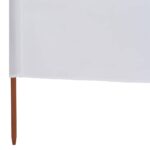 vidaXL 6-panelová zábrana proti vetru látková 600x160 cm piesková a biela – Obrázok 5