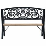 vidaXL Záhradná lavička 120 cm drevo – Obrázok 3
