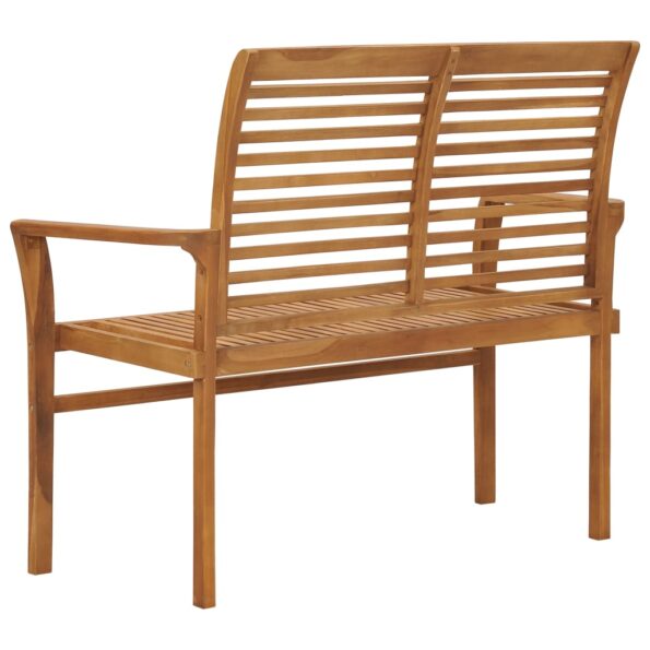 vidaXL Záhradná lavička 112 cm, tíkový masív – Obrázok 3