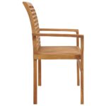 vidaXL Záhradná lavička 112 cm, tíkový masív – Obrázok 4