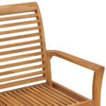 vidaXL Záhradná lavička 112 cm, tíkový masív – Obrázok 5