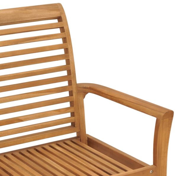 vidaXL Záhradná lavička 112 cm, tíkový masív – Obrázok 5
