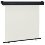 vidaXL Bočná markíza na balkón 160x250 cm, krémová