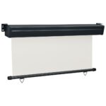 vidaXL Bočná markíza na balkón 160x250 cm, krémová – Obrázok 3