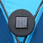 vidaXL Párty stan s LED a 4 bočnými stenami 3,6x3,6x2,3 m, modrý – Obrázok 3