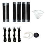 vidaXL Párty stan s LED a 4 bočnými stenami 3,6x3,6x2,3 m, modrý – Obrázok 9