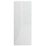 vidaXL Komoda, lesklá biela 88x30x70 cm, kompozitné drevo – Obrázok 6