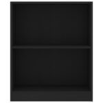 vidaXL Knižnica, čierna 60x24x76 cm, kompozitné drevo – Obrázok 4
