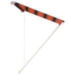 vidaXL Zaťahovacia markíza 300x150 cm oranžová a hnedá – Obrázok 4