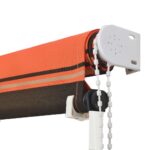 vidaXL Zaťahovacia markíza 300x150 cm oranžová a hnedá – Obrázok 6