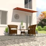 vidaXL Zaťahovacia markíza 300x150 cm oranžová a hnedá