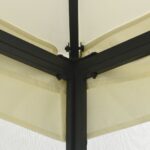 vidaXL Altánok so sieťkami 300x300x265 cm, krémový – Obrázok 2
