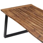 vidaXL Jedálenský stôl, akáciový masív 180x90 cm – Obrázok 4