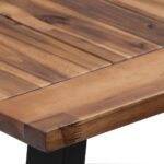 vidaXL Jedálenský stôl, akáciový masív 180x90 cm – Obrázok 5