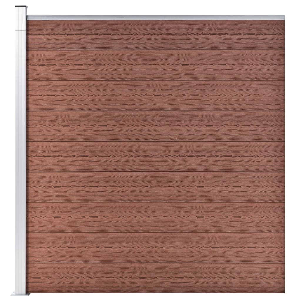 VXL8719883813622_a_en_hd_1.jpg vidaXL Záhradný plot, WPC 175x186 cm, hnedý – Obrázok 1