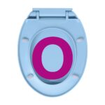 vidaXL WC sedadlo, pomalé sklápanie, modré, oválne – Obrázok 9