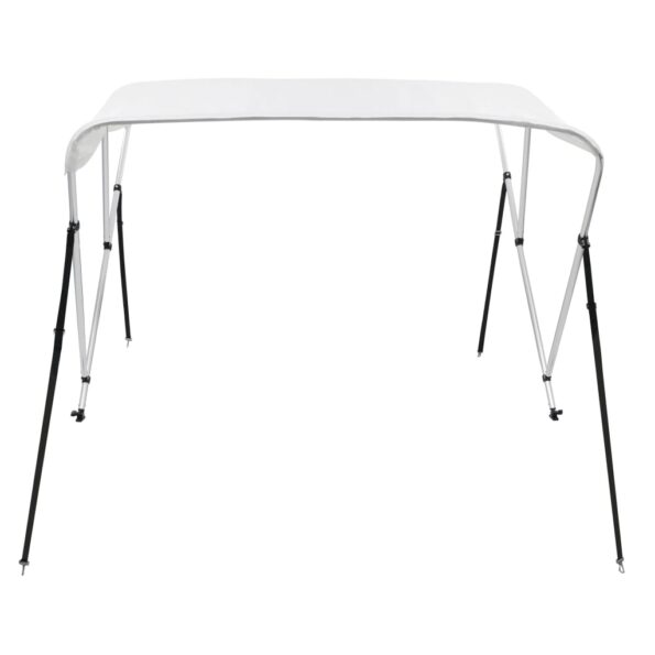 vidaXL Strieška Bimini s 3 oblúkmi, biela 183x140x137 cm – Obrázok 5