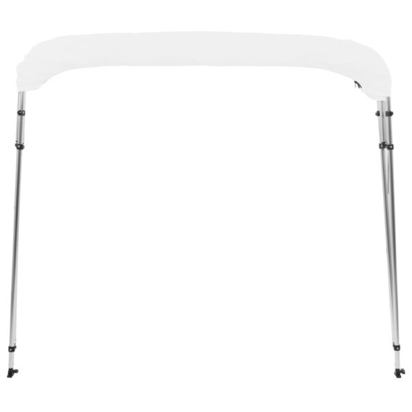 vidaXL Strieška Bimini so 4 oblúkmi, biela 243x180x137 cm – Obrázok 5