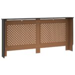 vidaXL Kryt na radiátor, čierny 172x19x81,5 cm, MDF – Obrázok 5
