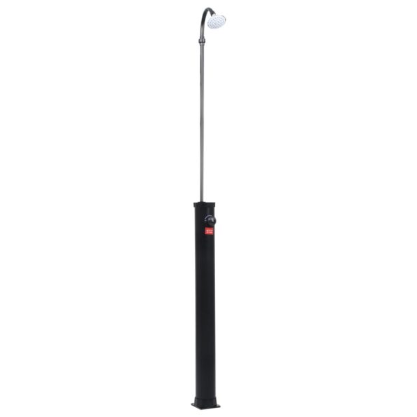 vidaXL Záhradná solárna sprcha čierna 215 cm 8 l – Obrázok 3