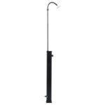 vidaXL Záhradná solárna sprcha čierna 215 cm 8 l – Obrázok 5