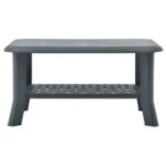 vidaXL Konferenčný stolík, zelený 90x60x46 cm, plast – Obrázok 2