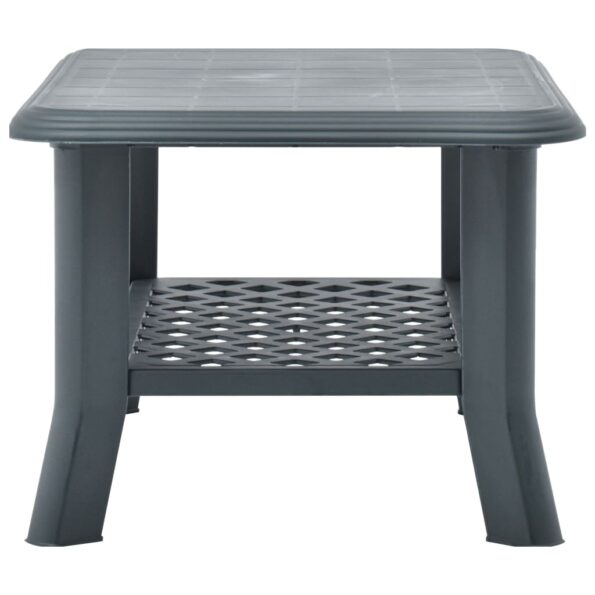 vidaXL Konferenčný stolík, zelený 90x60x46 cm, plast – Obrázok 3