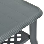 vidaXL Konferenčný stolík, zelený 90x60x46 cm, plast – Obrázok 5