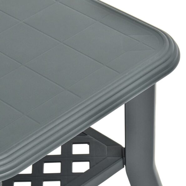 vidaXL Konferenčný stolík, zelený 90x60x46 cm, plast – Obrázok 5