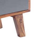 vidaXL TV skrinka, sivá 140x30x45 cm, drevený masív – Obrázok 6