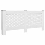 vidaXL Kryty na radiátor 2 ks, biele 172x19x81,5 cm, MDF – Obrázok 3