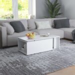 vidaXL Konferenčný stolík, biely 150x50x35 cm, kompozitné drevo – Obrázok 3