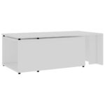 vidaXL Konferenčný stolík, biely 150x50x35 cm, kompozitné drevo – Obrázok 5