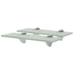 vidaXL Nástenná polička 2 ks sklo 30x10 cm 8 mm