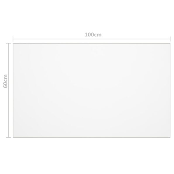 vidaXL Chránič na stôl priehľadný 100x60 cm 1,6 mm PVC – Obrázok 6