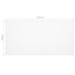 vidaXL Chránič na stôl, matný 120x60 cm, 1,6 mm, PVC – Obrázok 6
