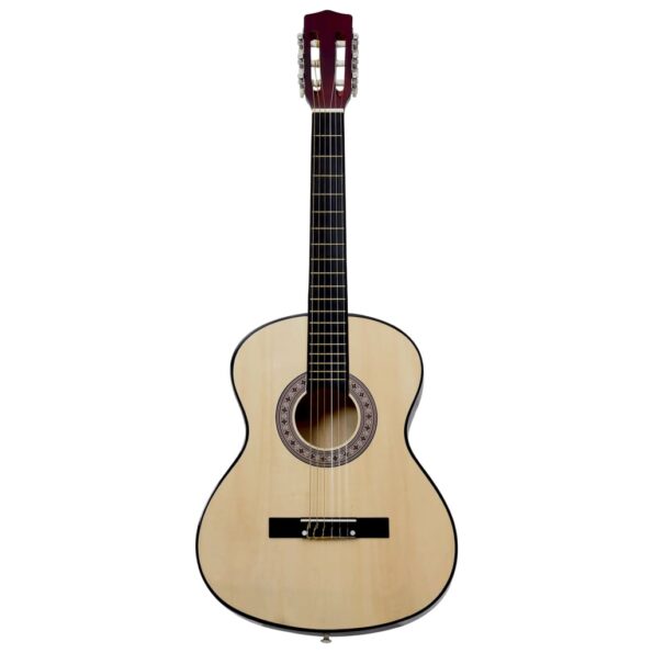 vidaXL Klasická gitara pre začiatočníkov 4/4 39" lipové drevo – Obrázok 2