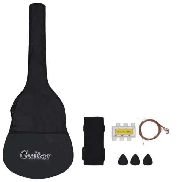 vidaXL 8-dielna klasická gitarová sada pre začiatočníkov modrá 1/2 34" – Obrázok 4
