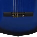 vidaXL 8-dielna klasická gitarová sada pre začiatočníkov modrá 1/2 34" – Obrázok 10