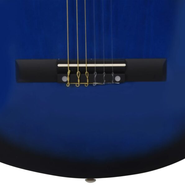 vidaXL 8-dielna klasická gitarová sada pre začiatočníkov modrá 1/2 34" – Obrázok 10