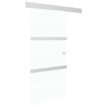 vidaXL Posuvné dvere s jemným zatváraním ESG sklo a hliník 90x205 cm – Obrázok 4