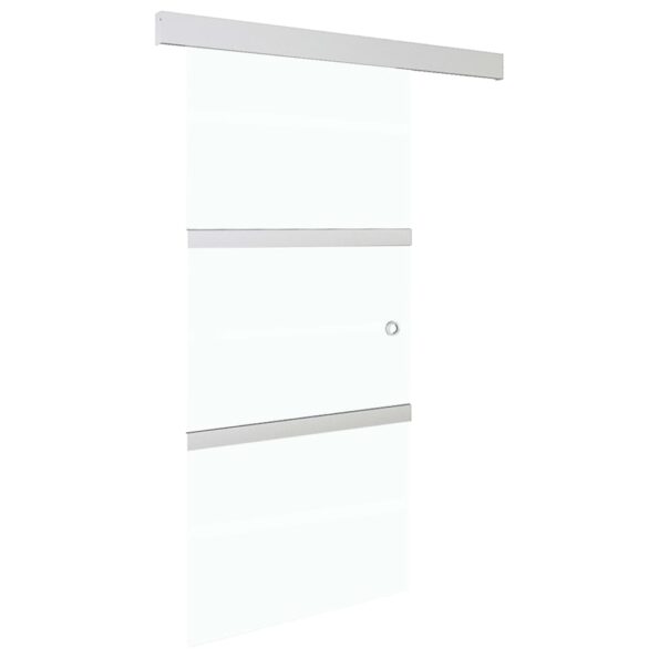 vidaXL Posuvné dvere s jemným zatváraním ESG sklo a hliník 90x205 cm – Obrázok 4