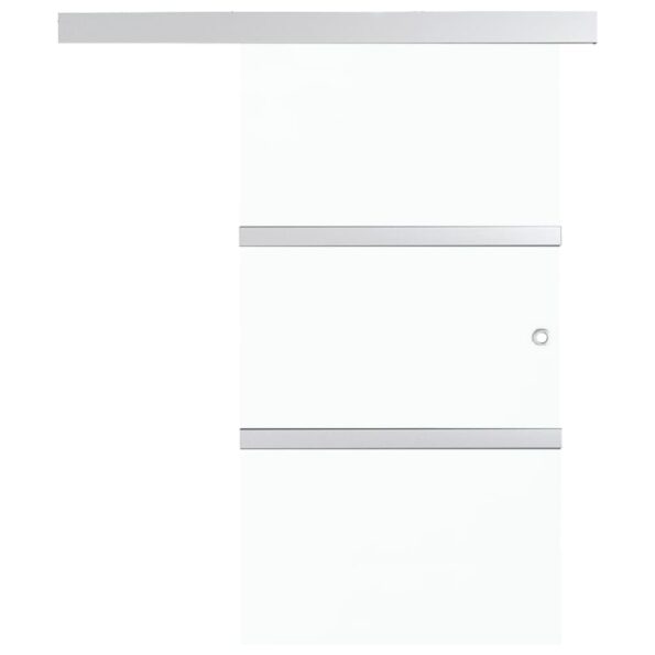 vidaXL Posuvné dvere s jemným zatváraním ESG sklo a hliník 90x205 cm – Obrázok 5