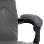 vidaXL Masážne kancelárske kreslo antracitové umelá koža – Obrázok 7