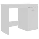 vidaXL Písací stôl, biely 100x50x76 cm, kompozitné drevo – Obrázok 2