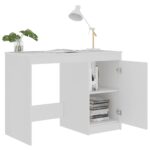 vidaXL Písací stôl, biely 100x50x76 cm, kompozitné drevo – Obrázok 5