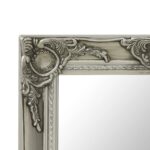 vidaXL Nástenné zrkadlo v barokovom štýle 50x50 cm strieborné – Obrázok 4
