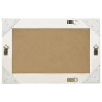 vidaXL Nástenné zrkadlo v barokovom štýle 60x40 cm biele – Obrázok 3